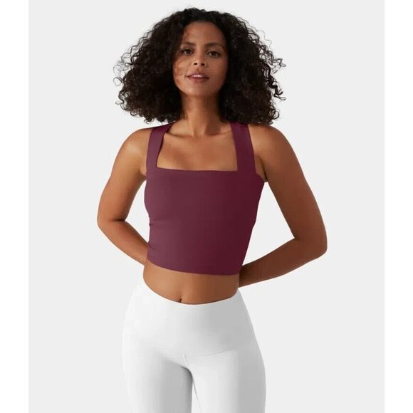 HALARA Other - Halara Backless Padded Crisscross Tie Back Cool Touch Workout Cropped Tank S